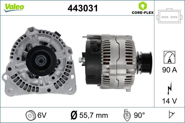 VALEO 443031 - Alternatore www.autoricambi360.it