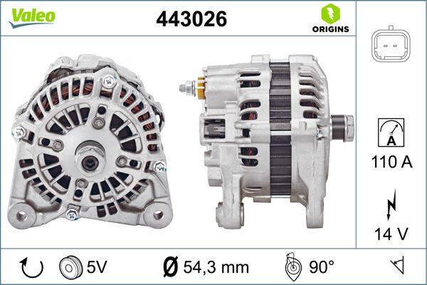 VALEO 443026 - Alternatore www.autoricambi360.it