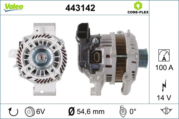 VALEO 443142 - Alternatore www.autoricambi360.it