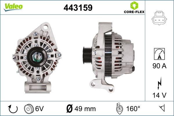 VALEO 443159 - Alternatore www.autoricambi360.it