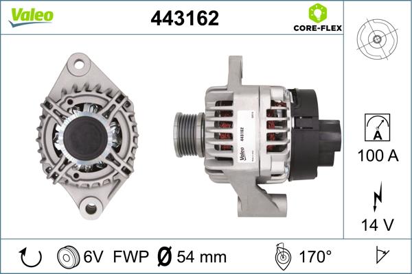 VALEO 443162 - Alternatore www.autoricambi360.it
