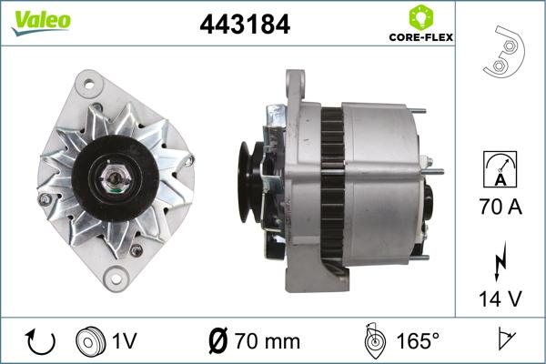 VALEO 443184 - Alternatore www.autoricambi360.it