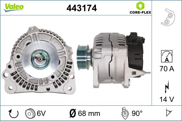 VALEO 443174 - Alternatore www.autoricambi360.it
