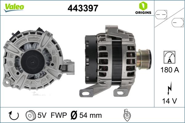 VALEO 443397 - Alternatore www.autoricambi360.it