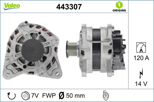 VALEO 443307 - Alternatore www.autoricambi360.it