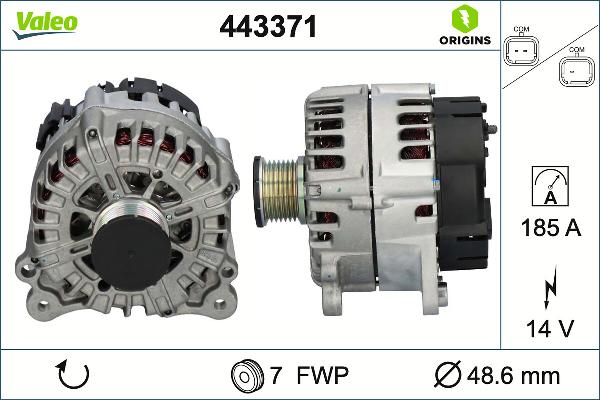 Valeo 443371 - Alternatore www.autoricambi360.it