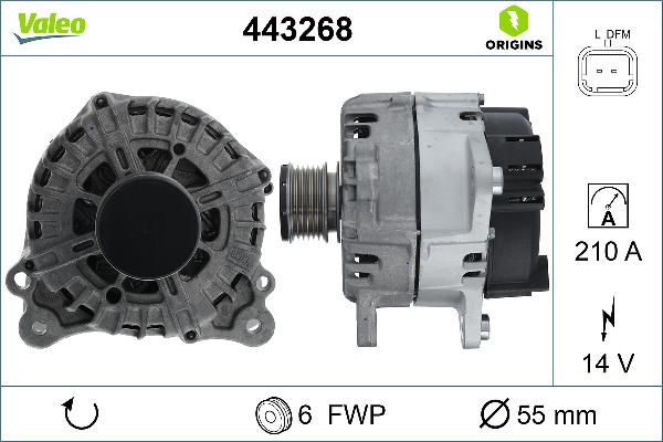 VALEO 443268 - Alternatore www.autoricambi360.it