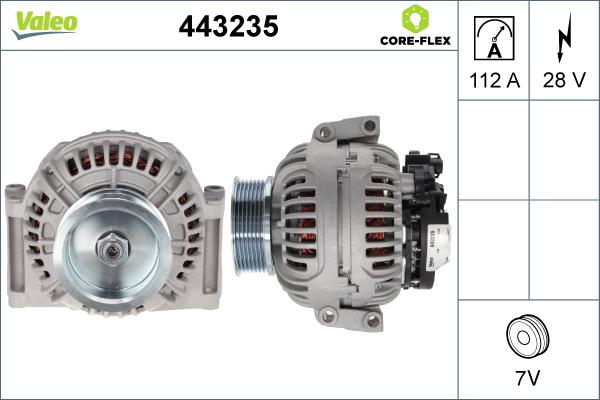 VALEO 443235 - Alternatore www.autoricambi360.it