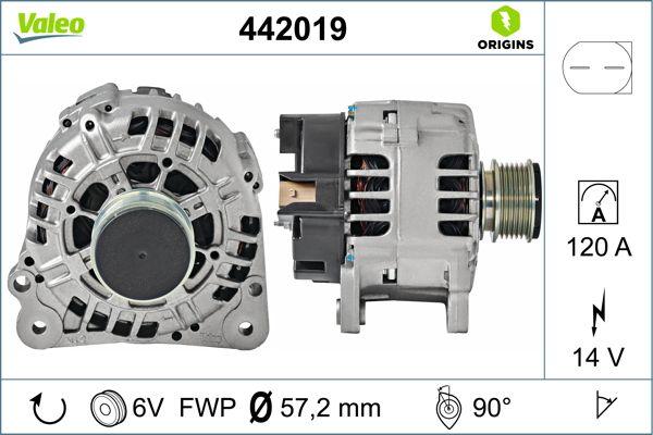 VALEO 442019 - Alternatore www.autoricambi360.it