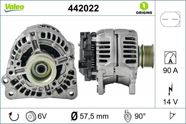 VALEO 442022 - Alternatore www.autoricambi360.it
