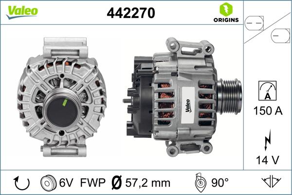 VALEO 442270 - Alternatore www.autoricambi360.it