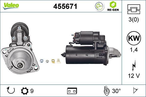 VALEO 455671 - Motorino d'avviamento www.autoricambi360.it