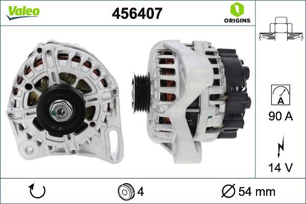 VALEO 456407 - Alternatore www.autoricambi360.it