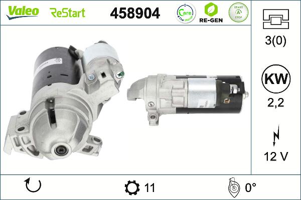 VALEO 458904 - Motorino d'avviamento www.autoricambi360.it