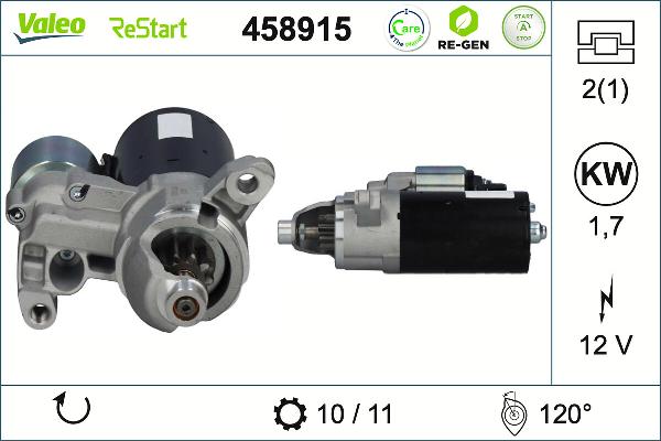 VALEO 458915 - Motorino d'avviamento www.autoricambi360.it