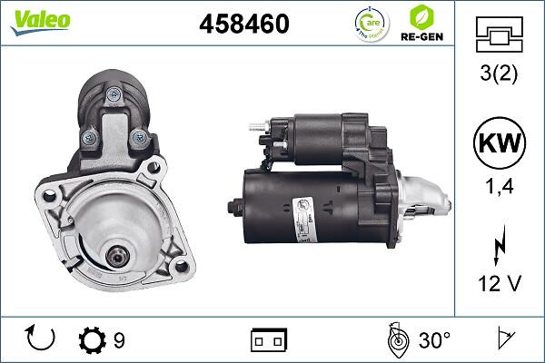 VALEO 458460 - Motorino d'avviamento www.autoricambi360.it