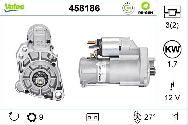 VALEO 458186 - Motorino d'avviamento www.autoricambi360.it