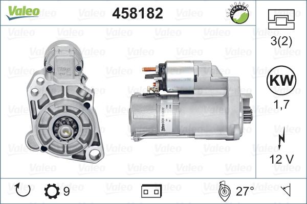VALEO 458182 - Motorino d'avviamento www.autoricambi360.it