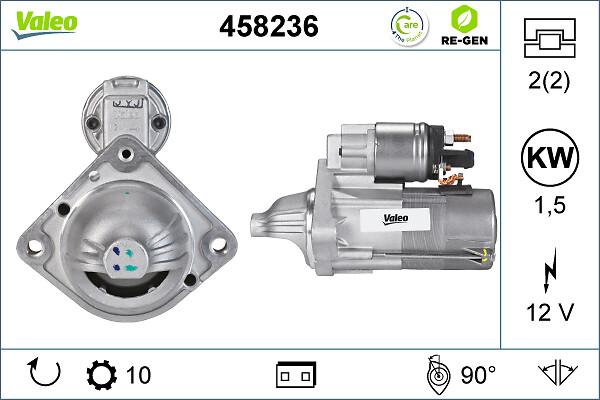 VALEO 458236 - Motorino d'avviamento www.autoricambi360.it