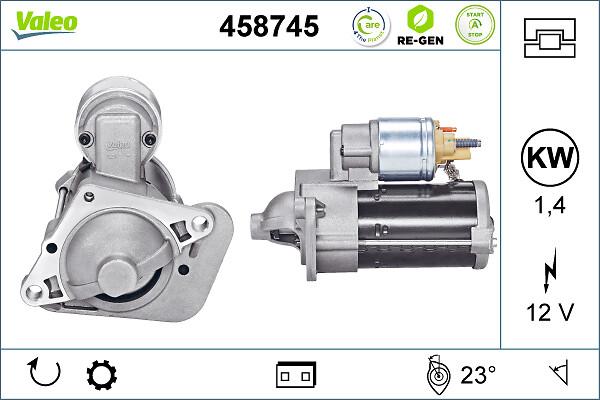 VALEO 458745 - Motorino d'avviamento www.autoricambi360.it