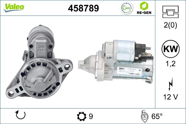 VALEO 458789 - Motorino d'avviamento www.autoricambi360.it