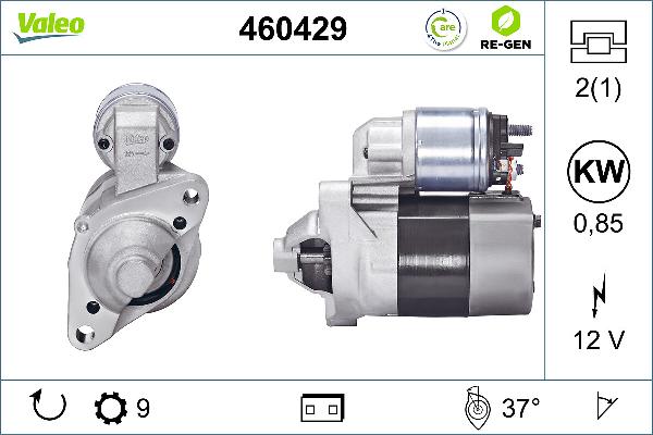VALEO 460429 - Motorino d'avviamento www.autoricambi360.it