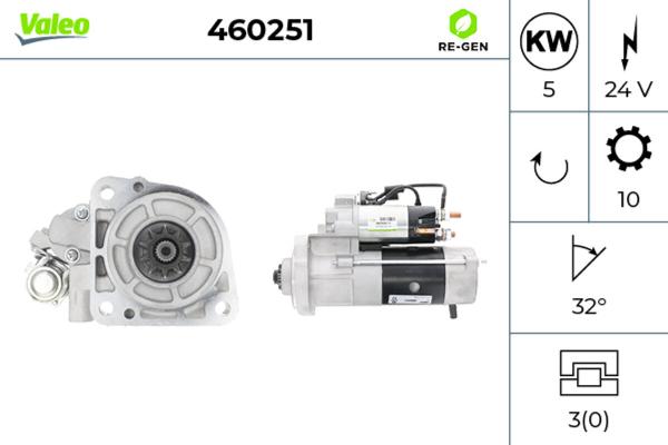 VALEO 460251 - Motorino d'avviamento www.autoricambi360.it