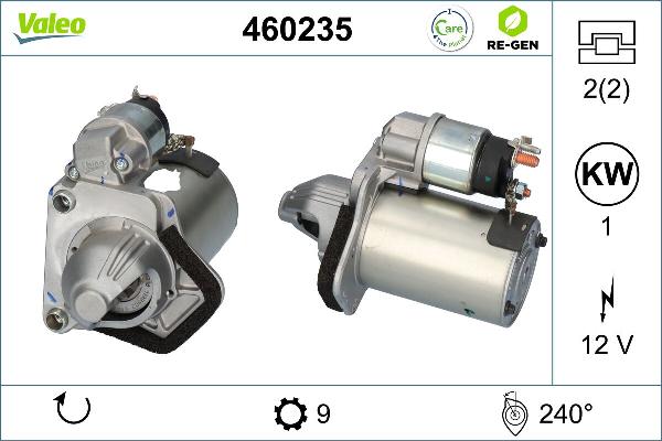VALEO 460235 - Motorino d'avviamento www.autoricambi360.it
