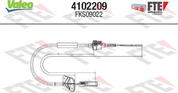 VALEO 4102209 - Cavo comando, Comando frizione www.autoricambi360.it