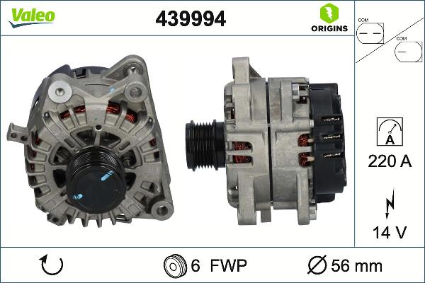 VALEO 439994 - Alternatore www.autoricambi360.it