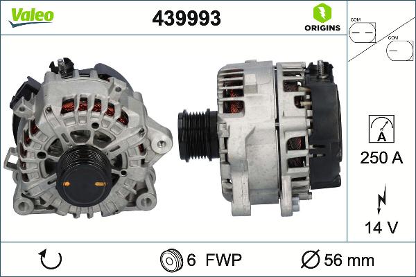 VALEO 439993 - Alternatore www.autoricambi360.it