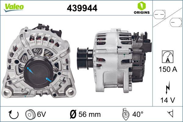 VALEO 439944 - Alternatore www.autoricambi360.it
