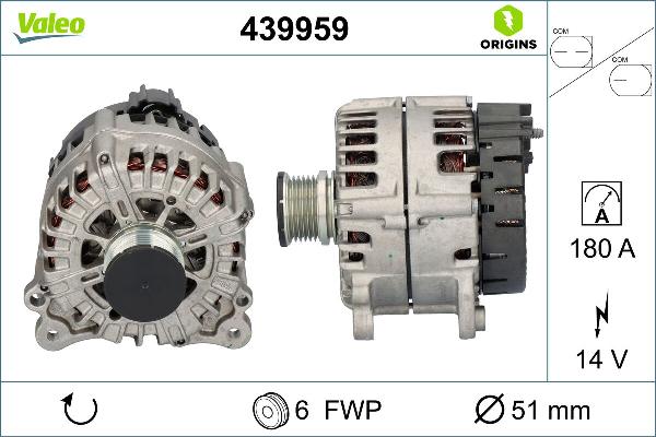 Valeo 439959 - Alternatore www.autoricambi360.it