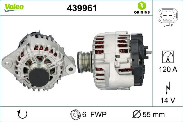 VALEO 439961 - Alternatore www.autoricambi360.it