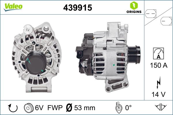 VALEO 439915 - Alternatore www.autoricambi360.it