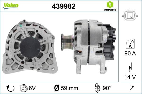 VALEO 439982 - Alternatore www.autoricambi360.it