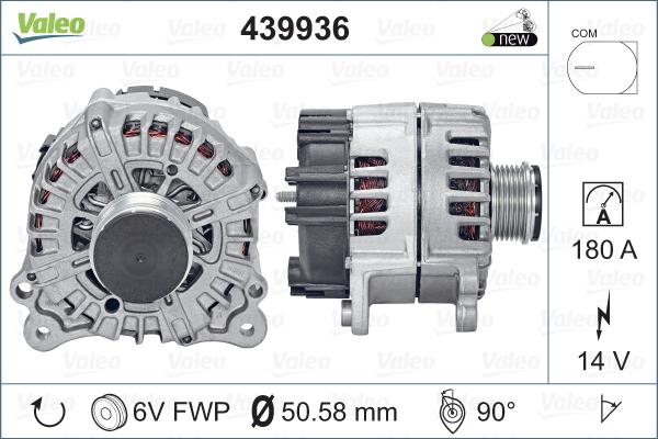 VALEO 439936 - Alternatore www.autoricambi360.it