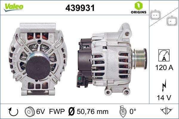 Valeo 439931 - Alternatore www.autoricambi360.it