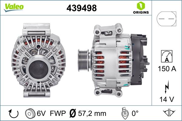 VALEO 439498 - Alternatore www.autoricambi360.it