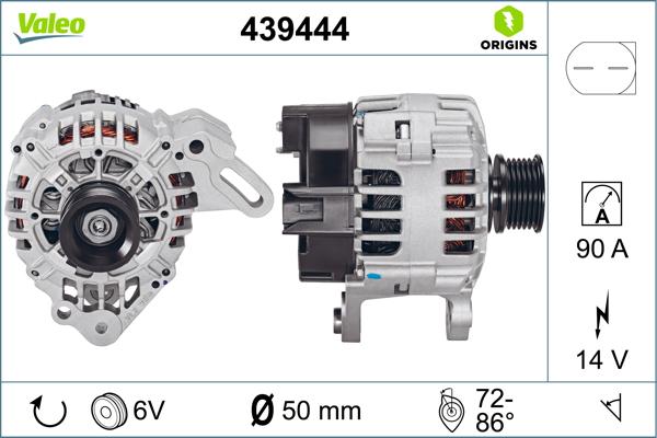 VALEO 439444 - Alternatore www.autoricambi360.it