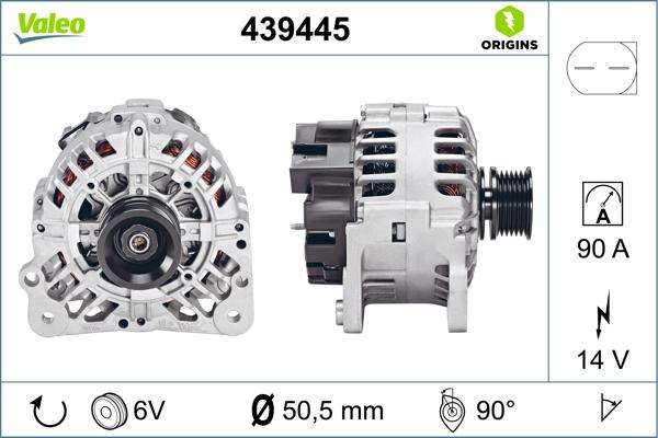 VALEO 439445 - Alternatore www.autoricambi360.it