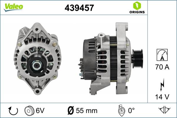 VALEO 439457 - Alternatore www.autoricambi360.it