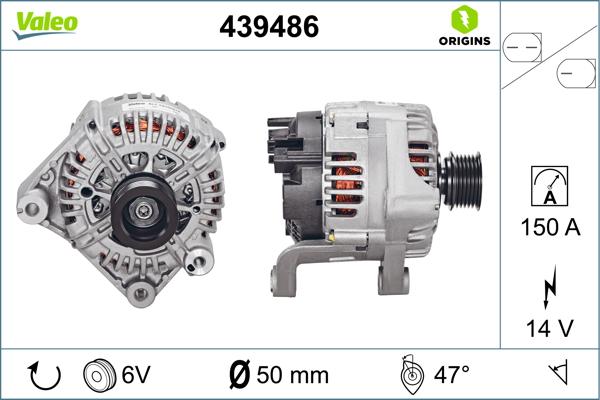 Valeo 439486 - Alternatore www.autoricambi360.it