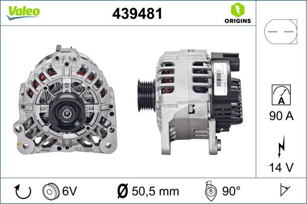 VALEO 439481 - Alternatore www.autoricambi360.it