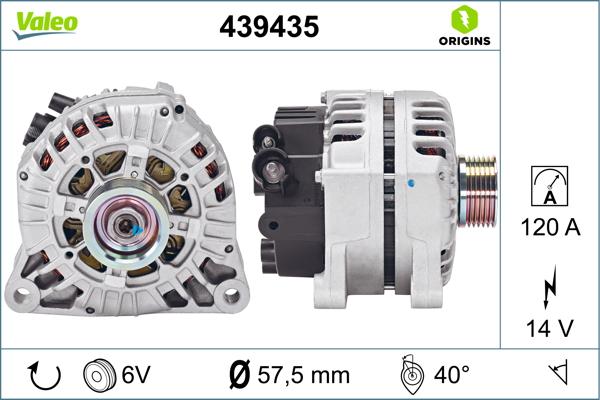 VALEO 439435 - Alternatore www.autoricambi360.it