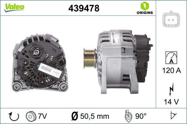 VALEO 439478 - Alternatore www.autoricambi360.it