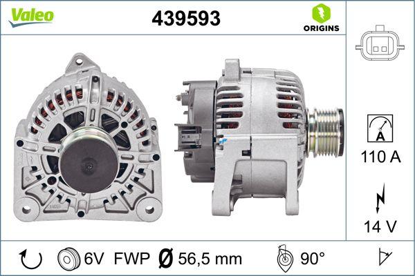 VALEO 439593 - Alternatore www.autoricambi360.it