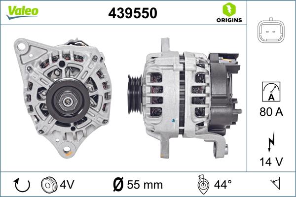 VALEO 439550 - Alternatore www.autoricambi360.it