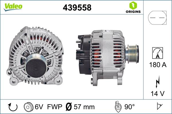 VALEO 439558 - Alternatore www.autoricambi360.it