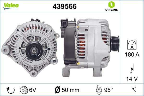 Valeo 439566 - Alternatore www.autoricambi360.it